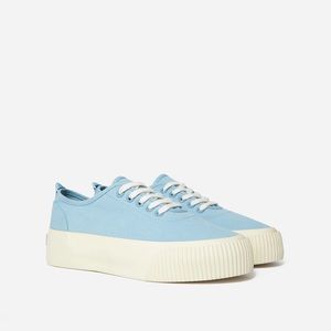 Everlane The Forever Platform Sneaker Size 5 Seaglass Blue